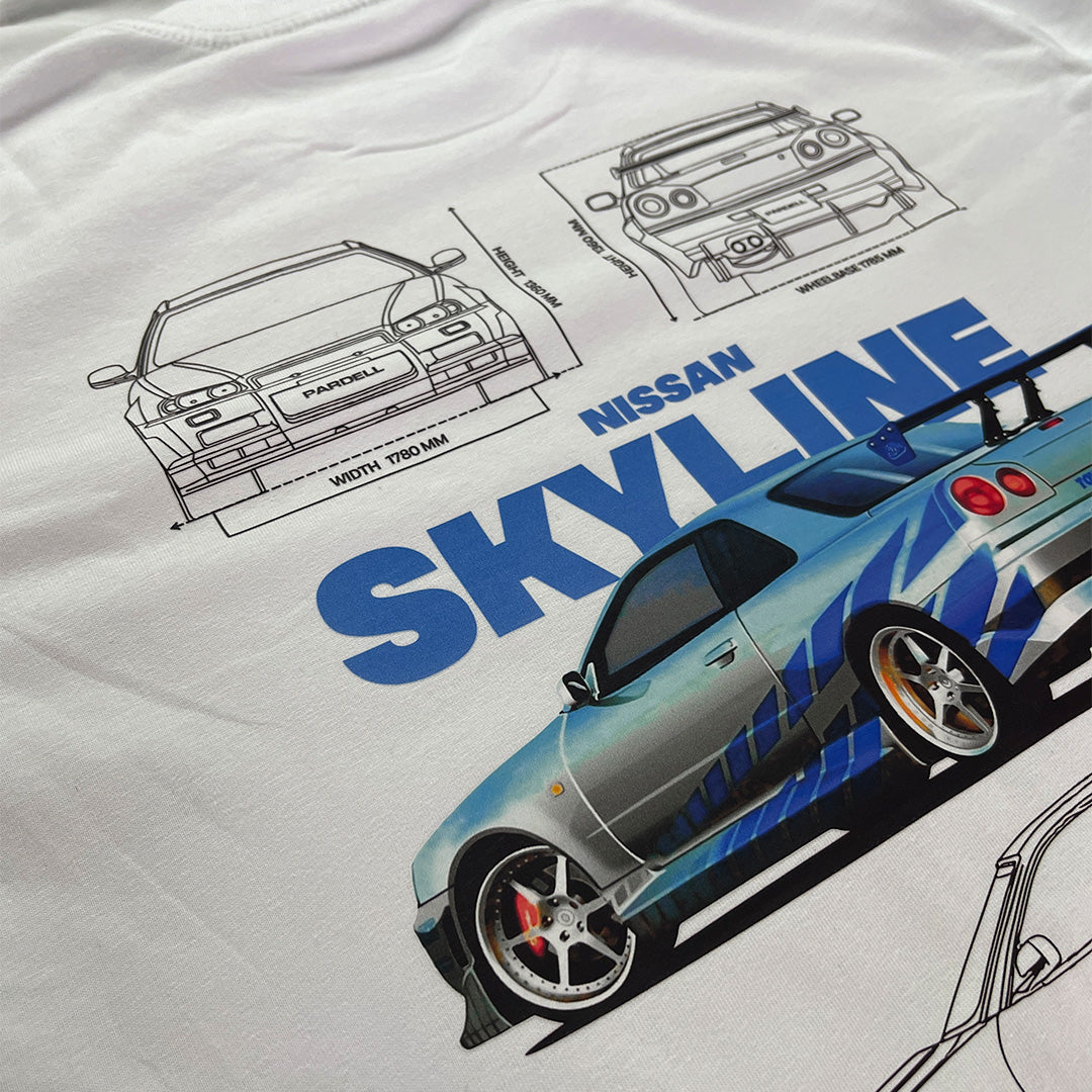 Plantilla Nissan Skyline GTR R34 Fast and Furious