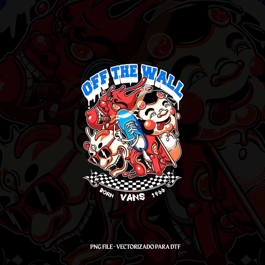 OFF THE WALL illustration - DTF PNG