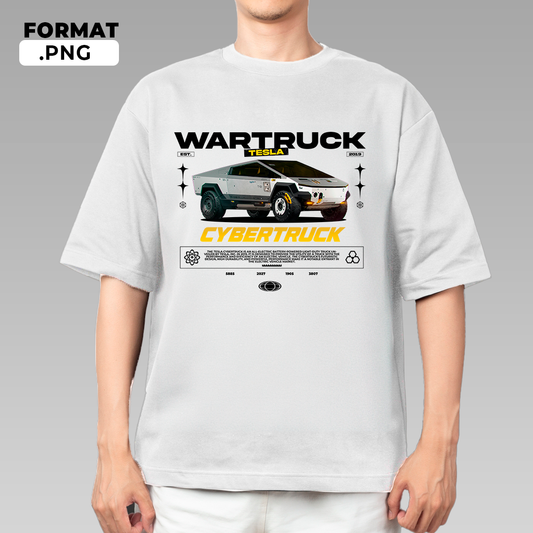 Tesla Cybertruck - t-shirt design