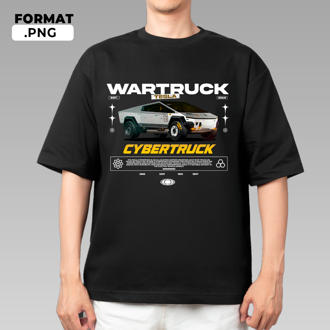 Tesla Cybertruck - t-shirt design