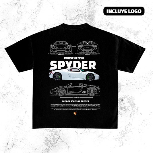 Porsche 918 Spyder White t-shirt design