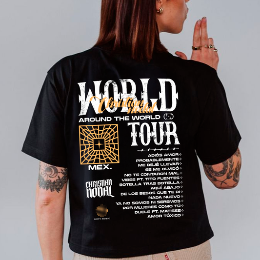 Christian Nodal World Tour - diseño para estampar