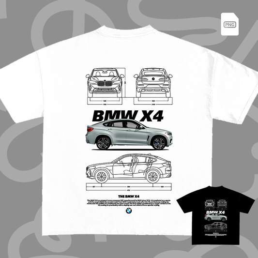 Bmw X4 t-shirt design