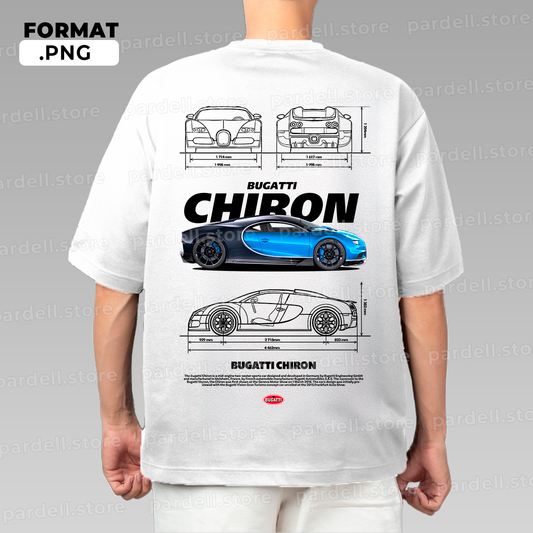 Bugatti Chiron t-shirt design