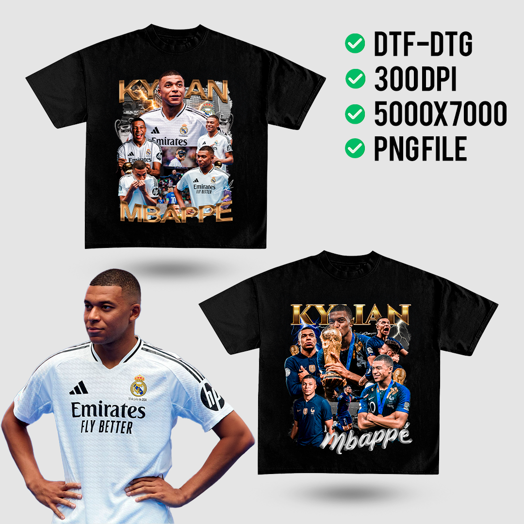 Kylian Mbappé Bootleg - t-shirt design