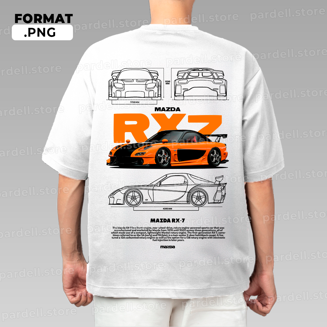MAZDA RX-7 / t-shirt design