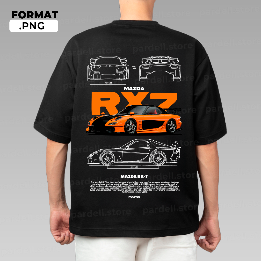 MAZDA RX-7 / t-shirt design