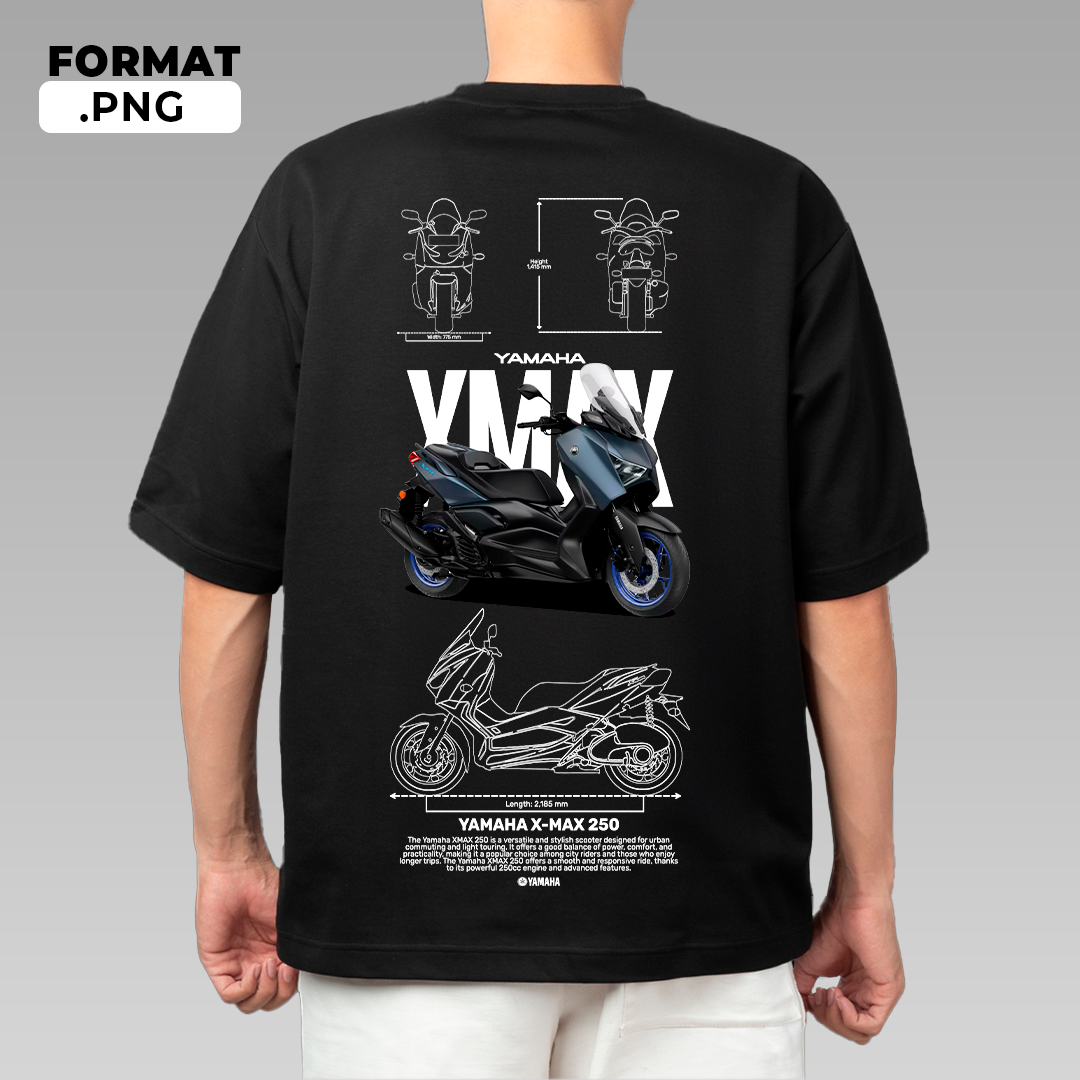 Yamaha X-Max 250 - t-shirt design