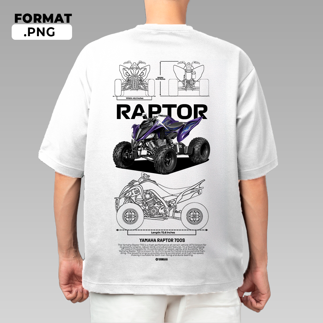 Yamaha Raptor 700s - t-shirt design