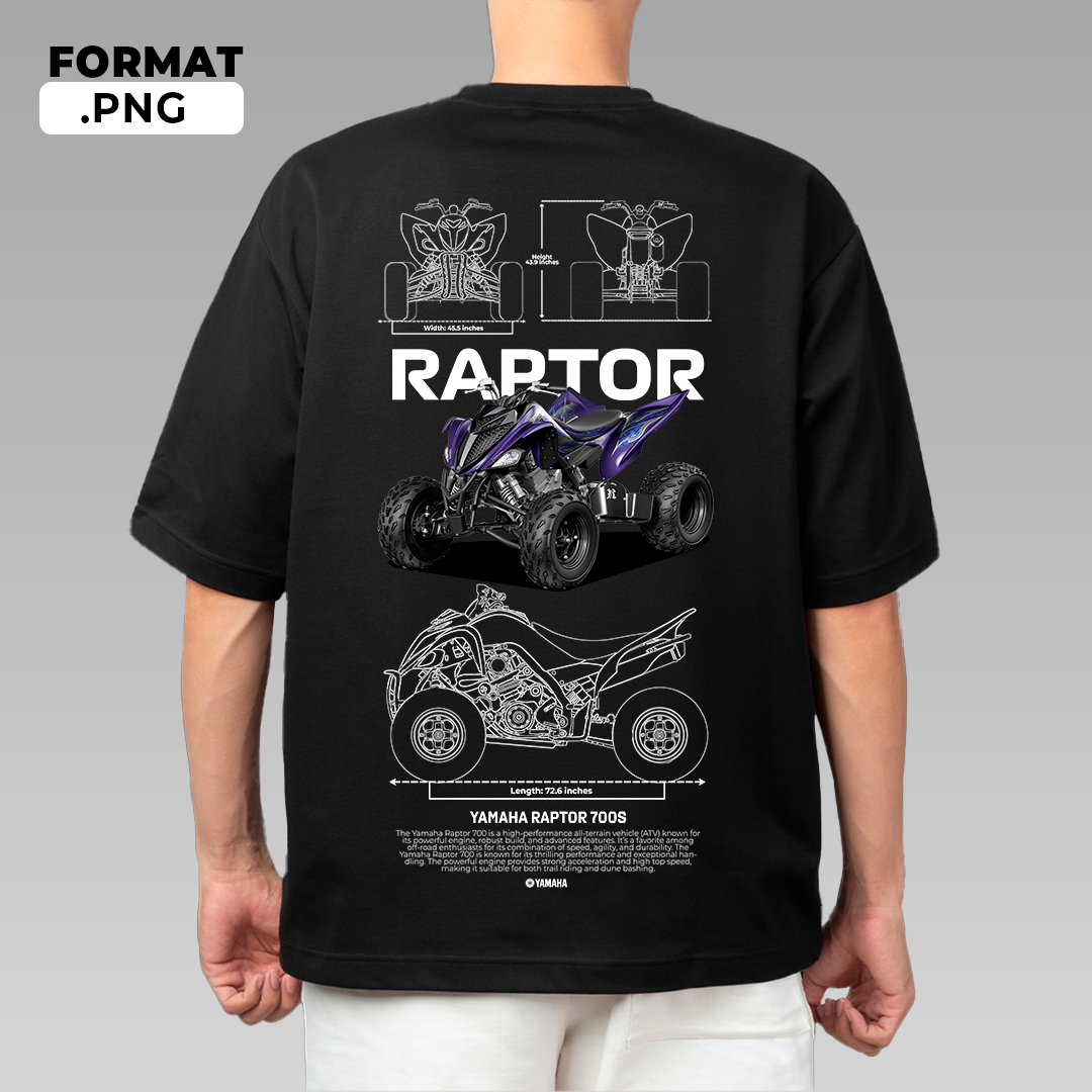 Yamaha Raptor 700s - t-shirt design